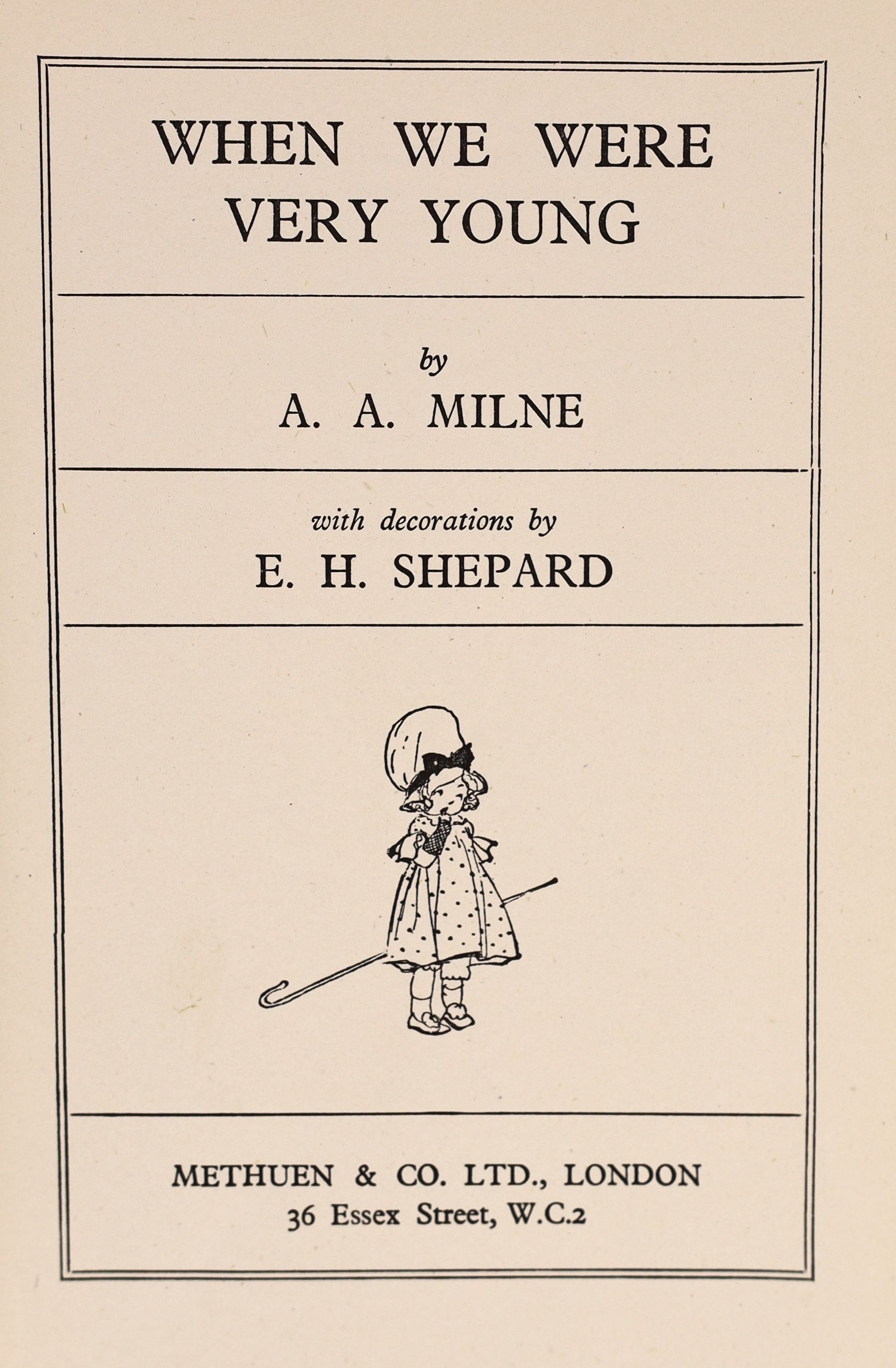 Dr. Marie Stopes interest - Milne. A. A - The Christopher Robin Birthday Book, 1st edition, with two signatures of Dr. Stopes, for the dates 13th October and 15th October [her birthday], formerly in the ownership of her